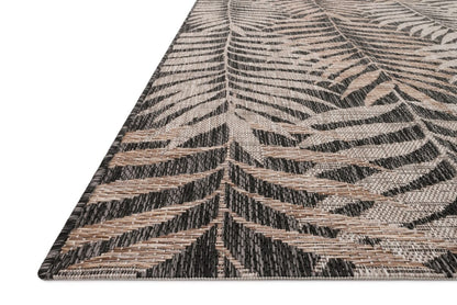 Loloi Isle Ie-08 Natural / Black Floral / Country Area Rug