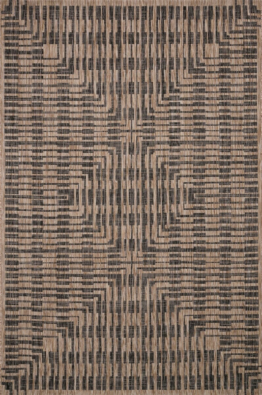 Loloi Isle Ie-09 Brown / Black Area Rug