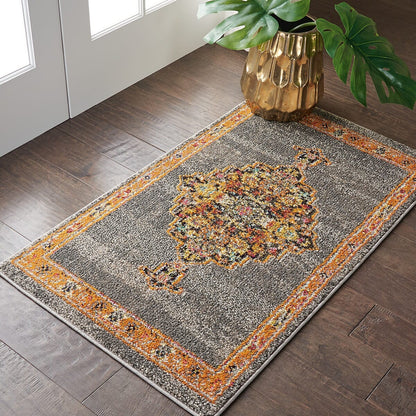 Nourison Passionate Pst01 Grey Area Rug