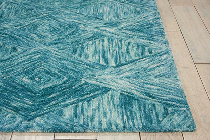 Nourison Interlock Itl01 Marine Geometric Area Rug