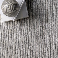 Nuloom Aspen Stipe Nas1455A Gray Area Rug