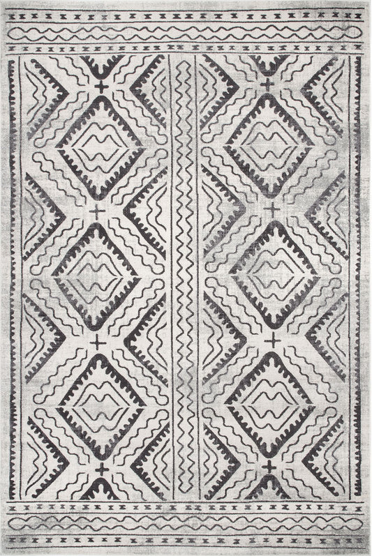 Nuloom Spencer Aztec Trellis Nsp3240B Ivory Area Rug