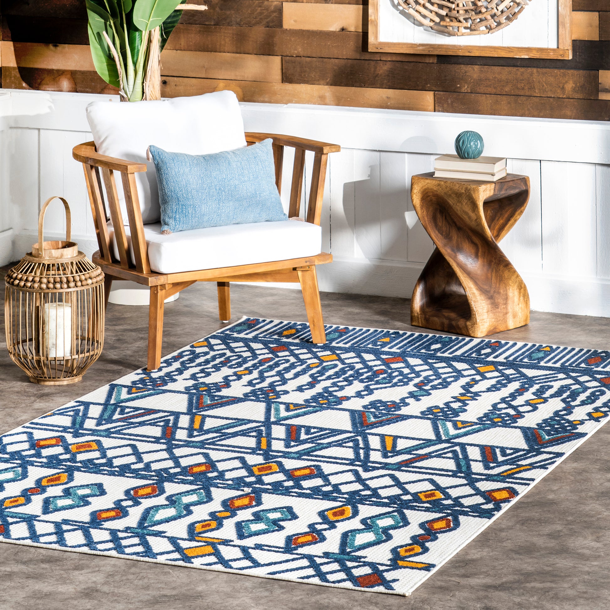 Nuloom Pennie Moroccan Transitional Npe2650A Blue Area Rug