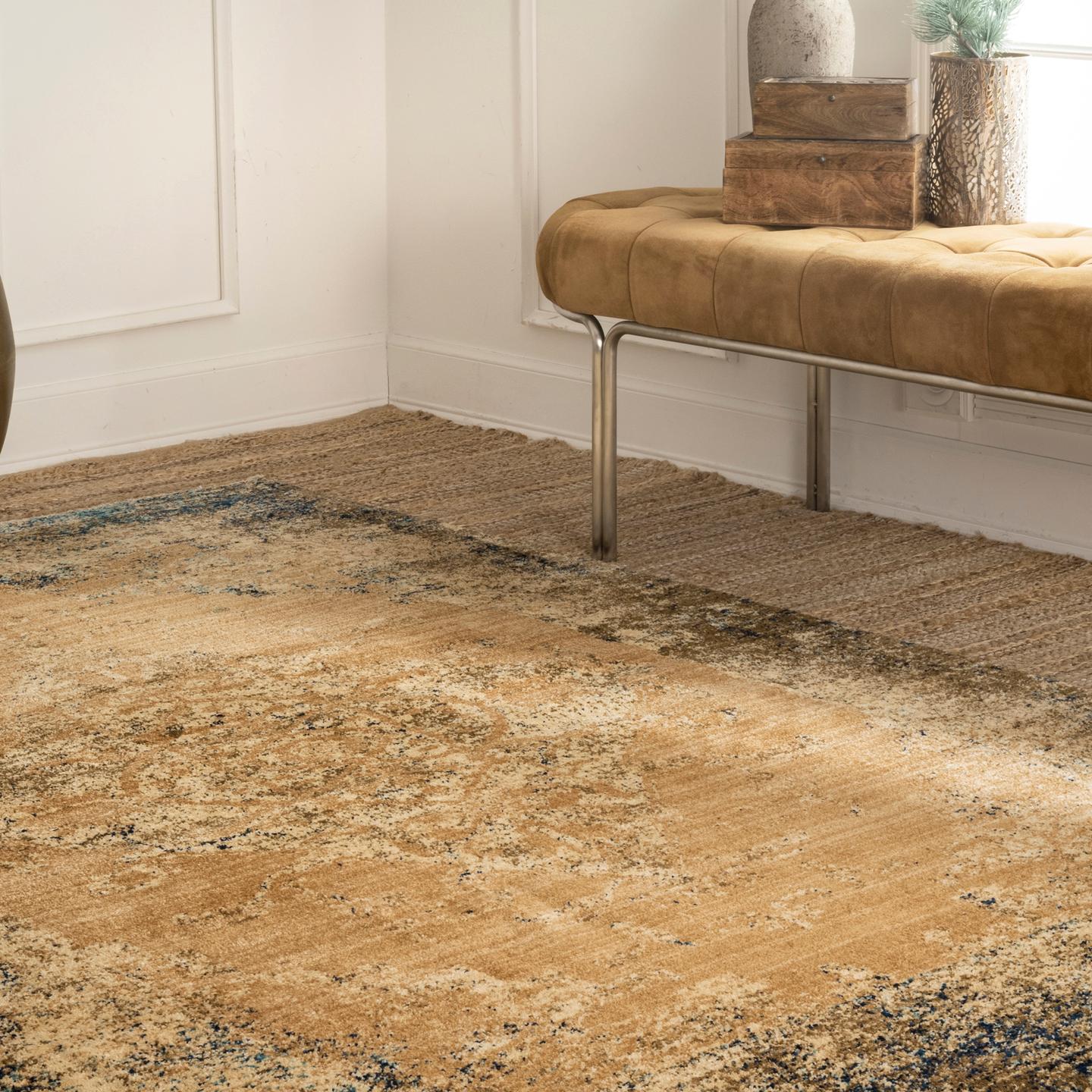 Nuloom Vintage Amoret Nvi1694B Brown Area Rug