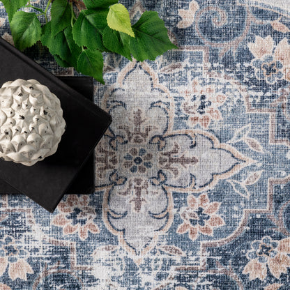 AreaRugs.com Wavaj Nwa1066B Blue Area Rug