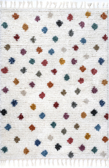 Nuloom Lochlan Polka Dotted Nlo2977A Beige Area Rug