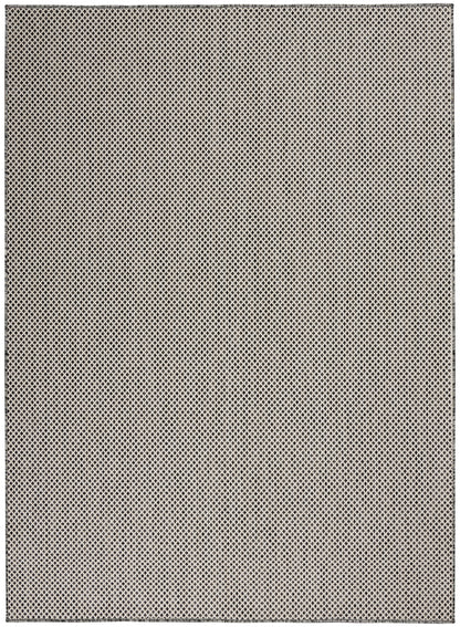 Nourison Courtyard Cou01 Ivory Charcoal Area Rug