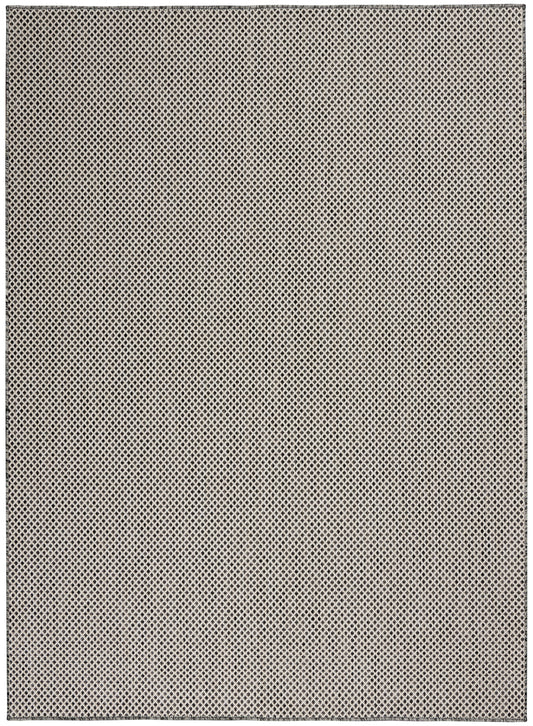 Nourison Courtyard Cou01 Ivory Charcoal Area Rug