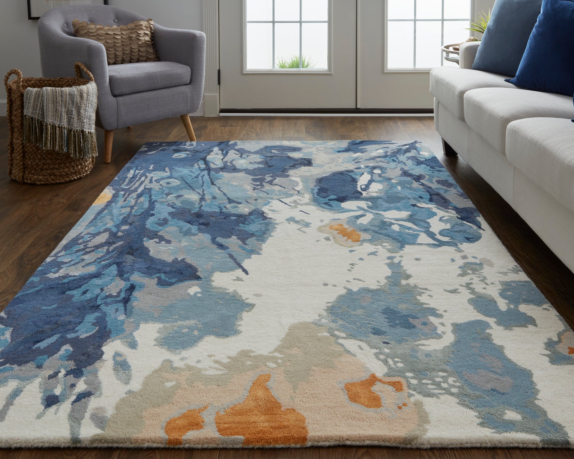 Feizy Dafney 8871F Blue Area Rug