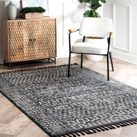 Nuloom Tulia Ethnic Ntu3390A Gray Area Rug