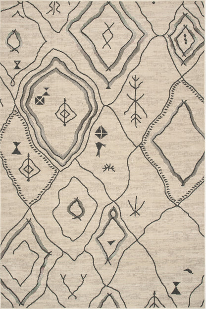 Nuloom Azalea Tribal Naz2841A Off White Area Rug