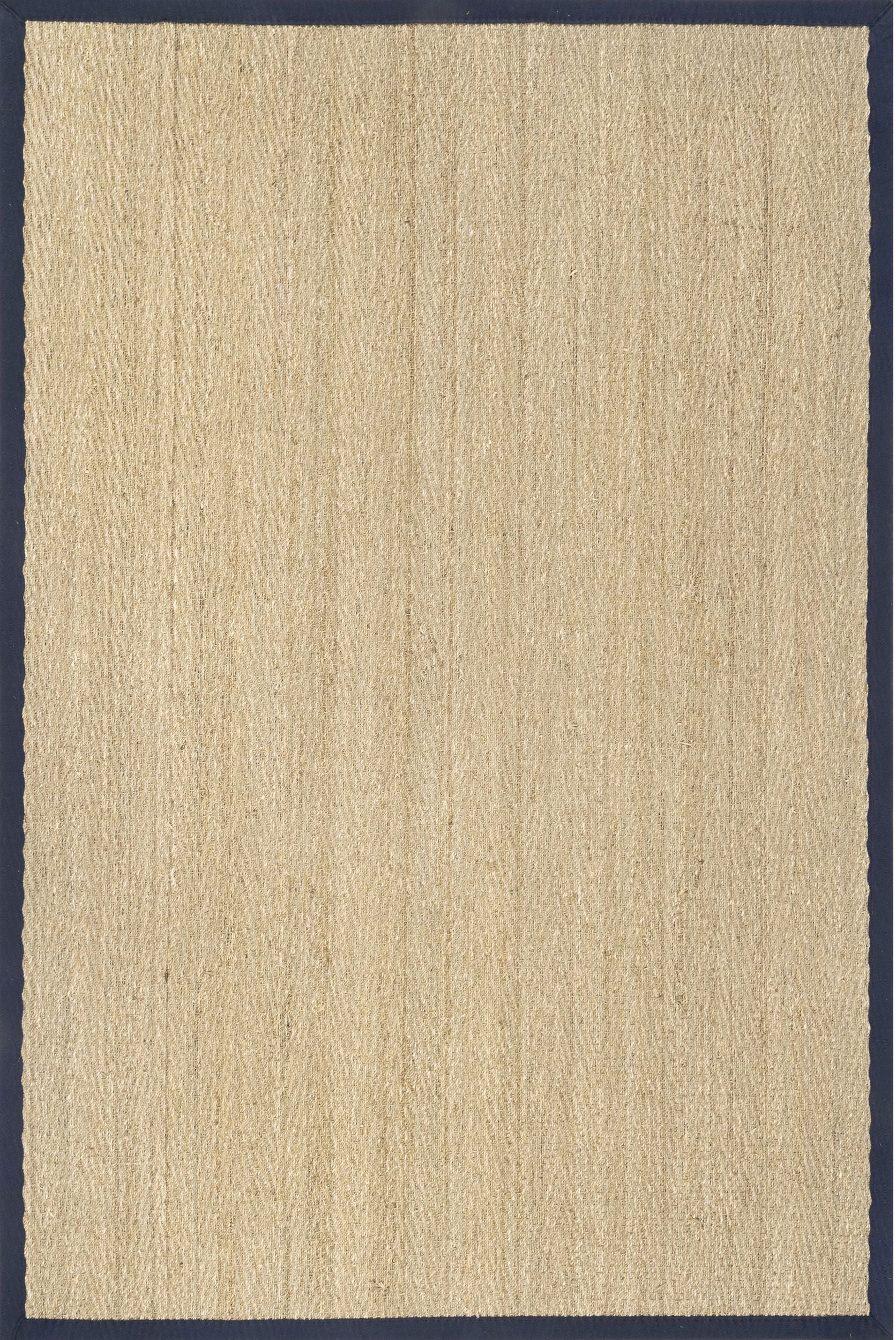 Nuloom Larnaca Seagrass Herringbone Nla2030E Navy Area Rug