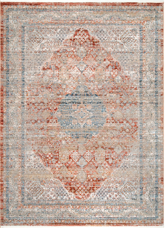 Nuloom Emmarie Withered Wreath Nem2392A Gray Area Rug