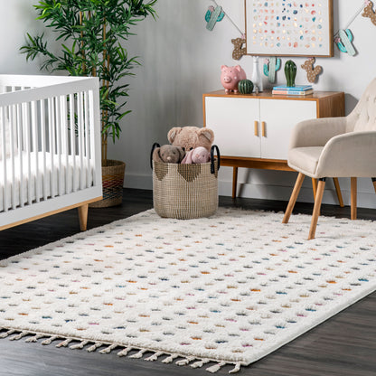 Nuloom Behati Polka Dot Nbe2984A Beige Area Rug