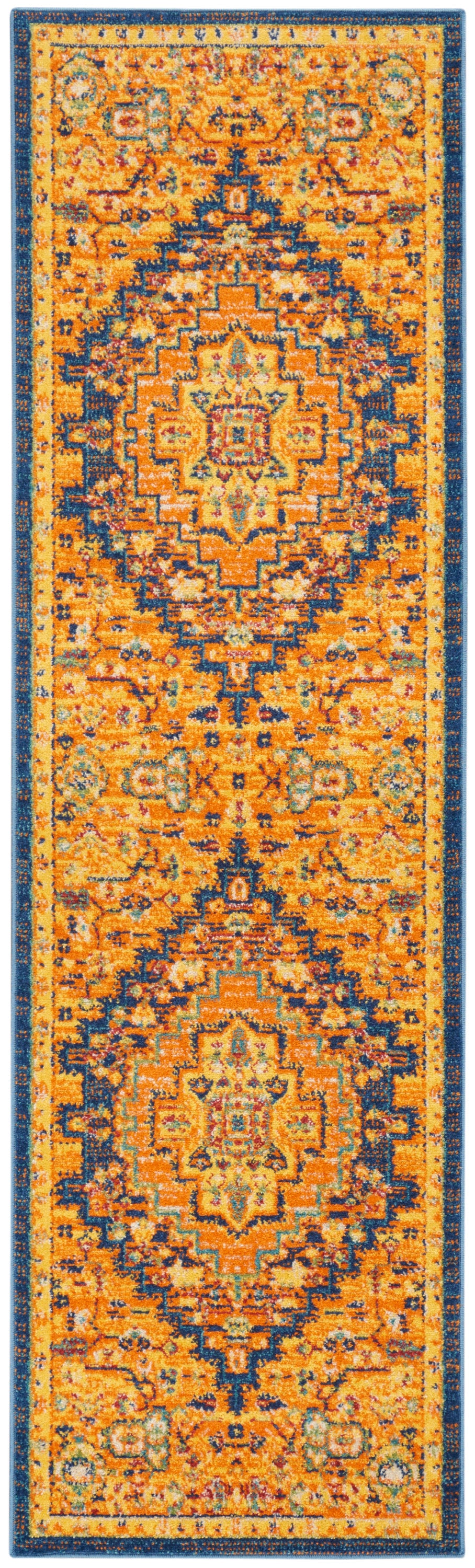 Nourison Allur Alr04 Orange Multicolor Area Rug