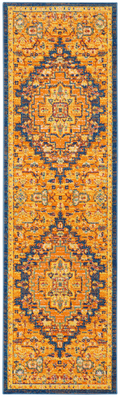 Nourison Allur Alr04 Orange Multicolor Area Rug