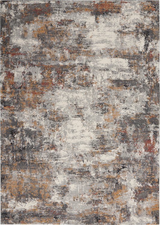 Nourison Tangra Tnr03 Grey/Multi Area Rug