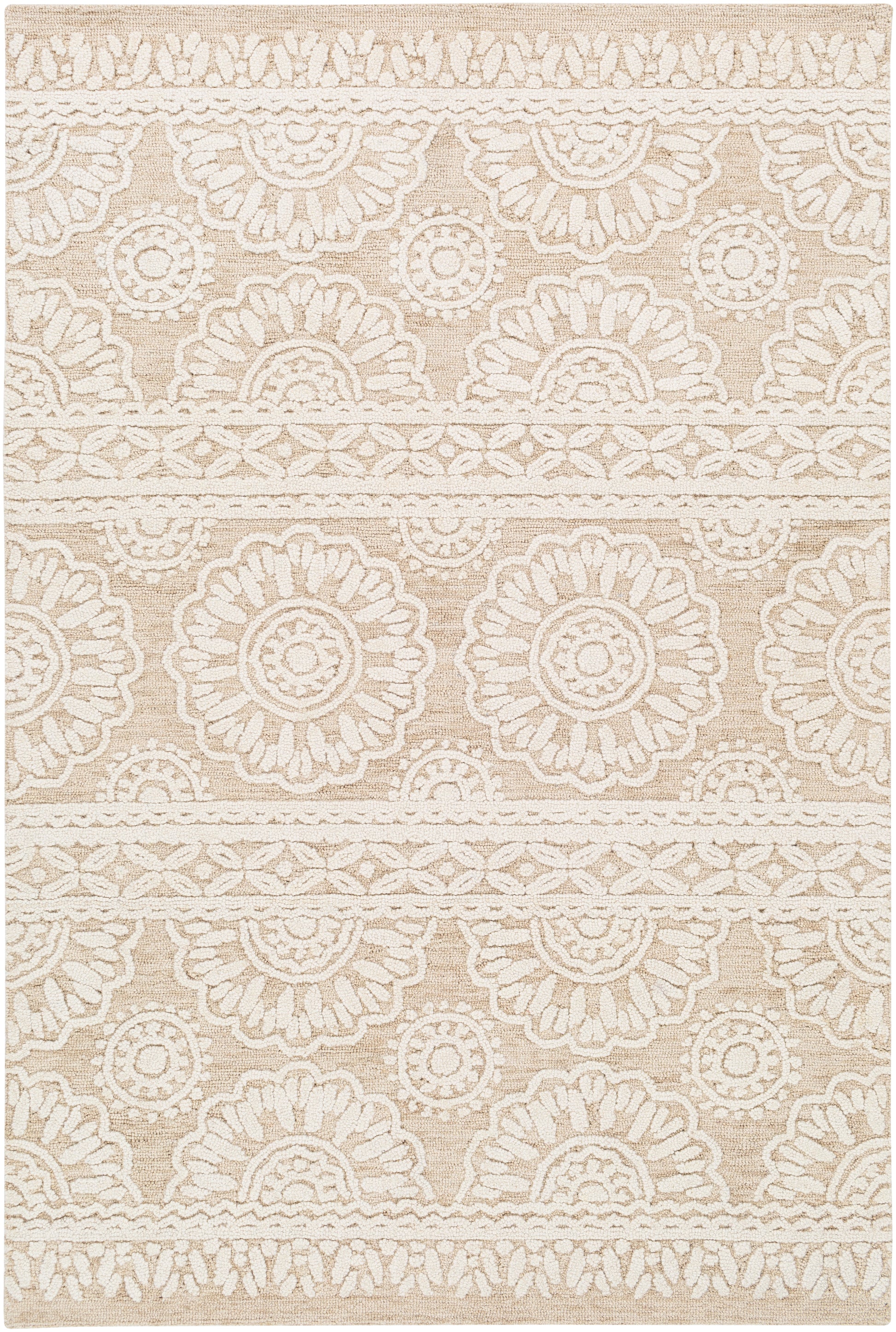 Surya Izmir Izm-2304 Khaki, Ivory Area Rug