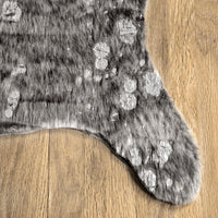 Nuloom Tinley Spotted Faux Cowhide Nti1577A Gray Area Rug