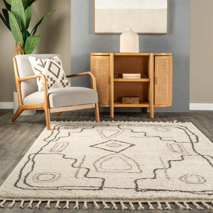 Nuloom Ivana Braided Niv1664A Beige Area Rug