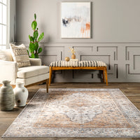 AreaRugs.com Wavaj Nwa1019B Rust Area Rug