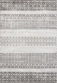 Nuloom Kimberly Moroccan Banded Nki2447A Gray Area Rug