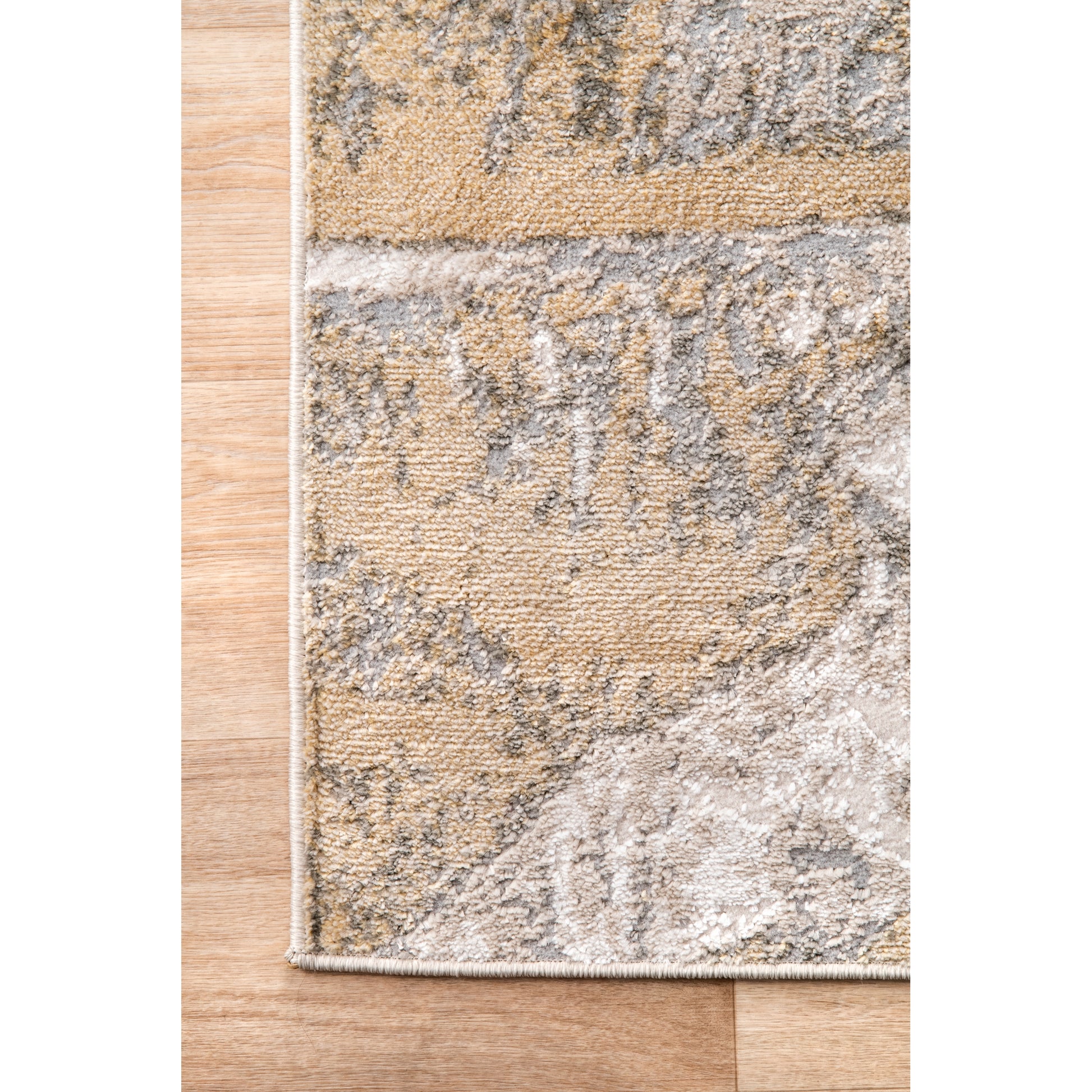 Nuloom Abstract Leora Nab1596A Gold Area Rug