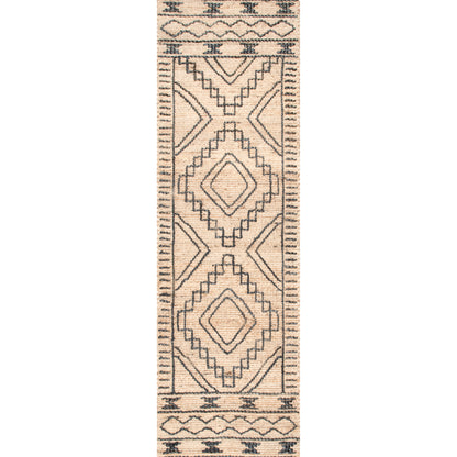 Nuloom Ines Tribal Moroccan Nin3598A Natural Area Rug