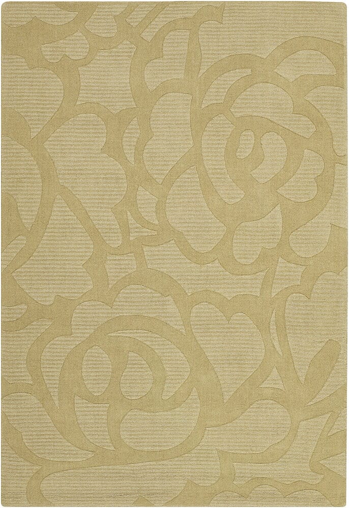 Chandra Jaipury jai18902 Yellow & Gold Floral / Country Area Rug