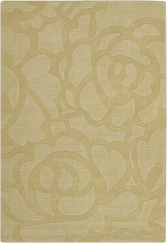 Chandra Jaipury jai18902 Yellow & Gold Floral / Country Area Rug