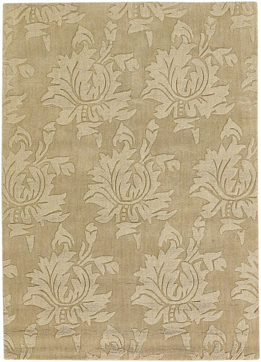 Chandra Jaipury Jai-18962 Tan Damask Area Rug