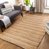 Surya Jasmine Jam-2302 Black, Beige, Camel Area Rug