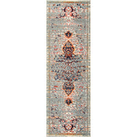 Nuloom Distressed Persian Sarita Ndi2250A Gray Area Rug