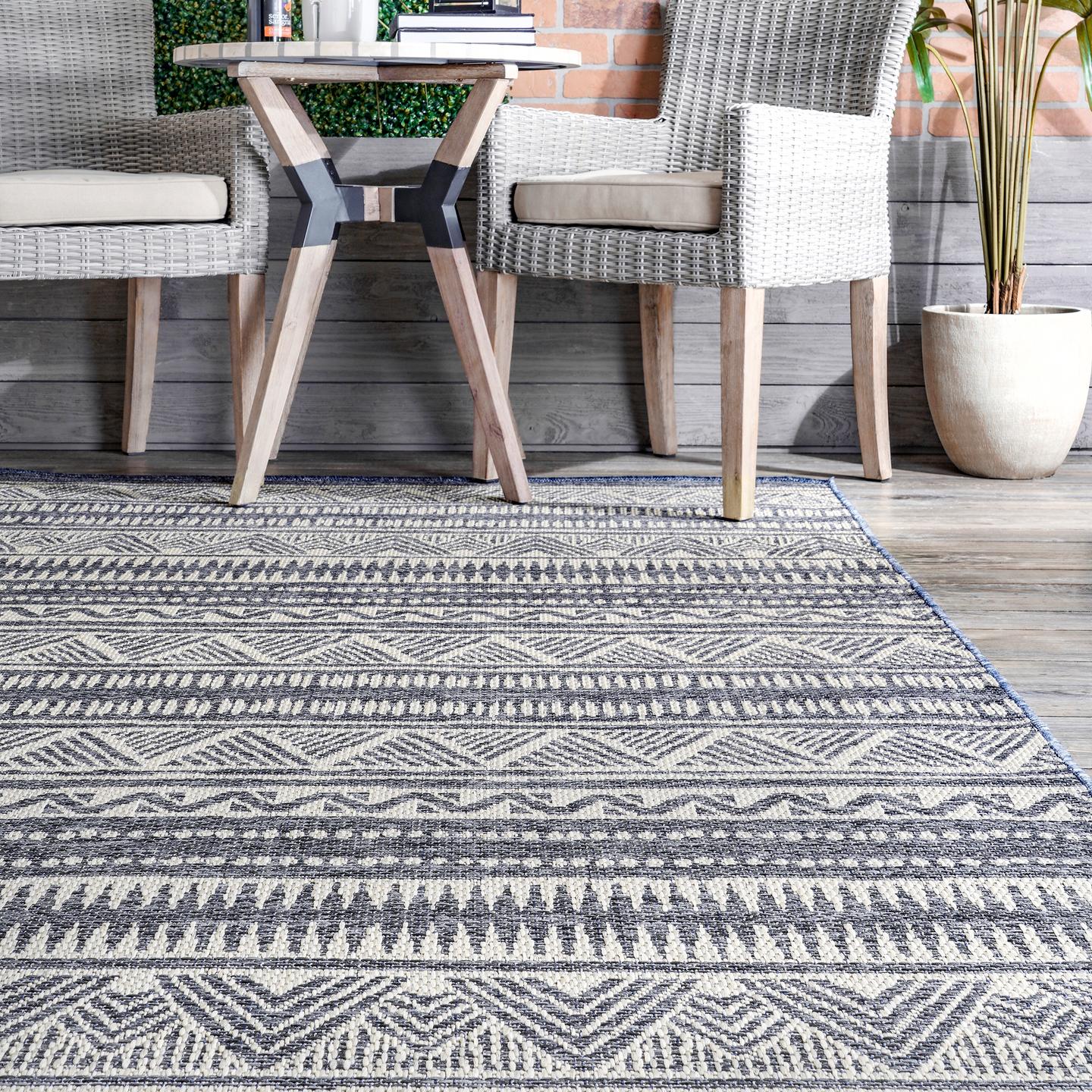 Nuloom Maia Tribal Nma2844A Gray Area Rug