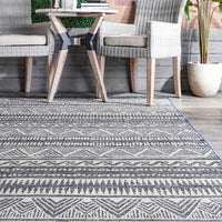 Nuloom Maia Tribal Nma2844A Gray Area Rug