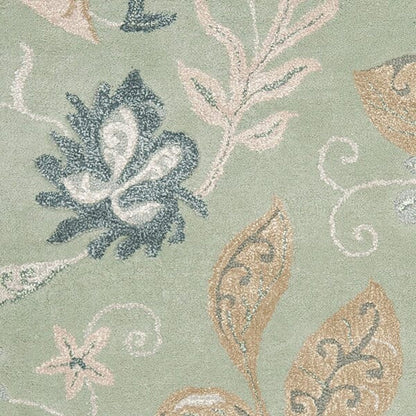 Safavieh Jardin Jar451A Light Green / Multi Floral / Country Area Rug