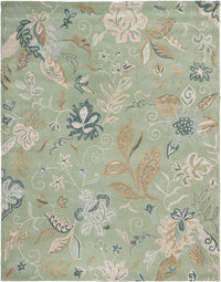 Safavieh Jardin Jar451A Light Green / Multi Floral / Country Area Rug