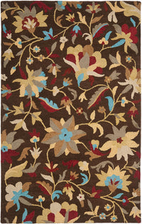 Safavieh Jardin Jar457B Brown / Multi Floral / Country Area Rug