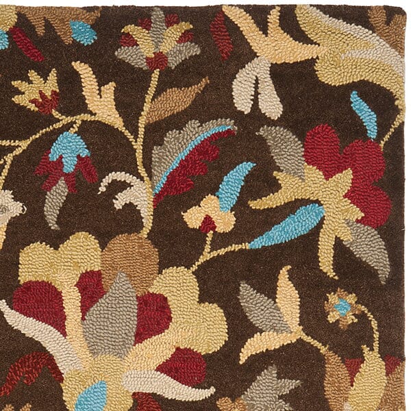 Safavieh Jardin Jar457B Brown / Multi Floral / Country Area Rug