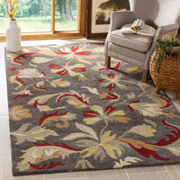 Safavieh Jardin Jar459A Dark Grey / Multi Floral / Country Area Rug