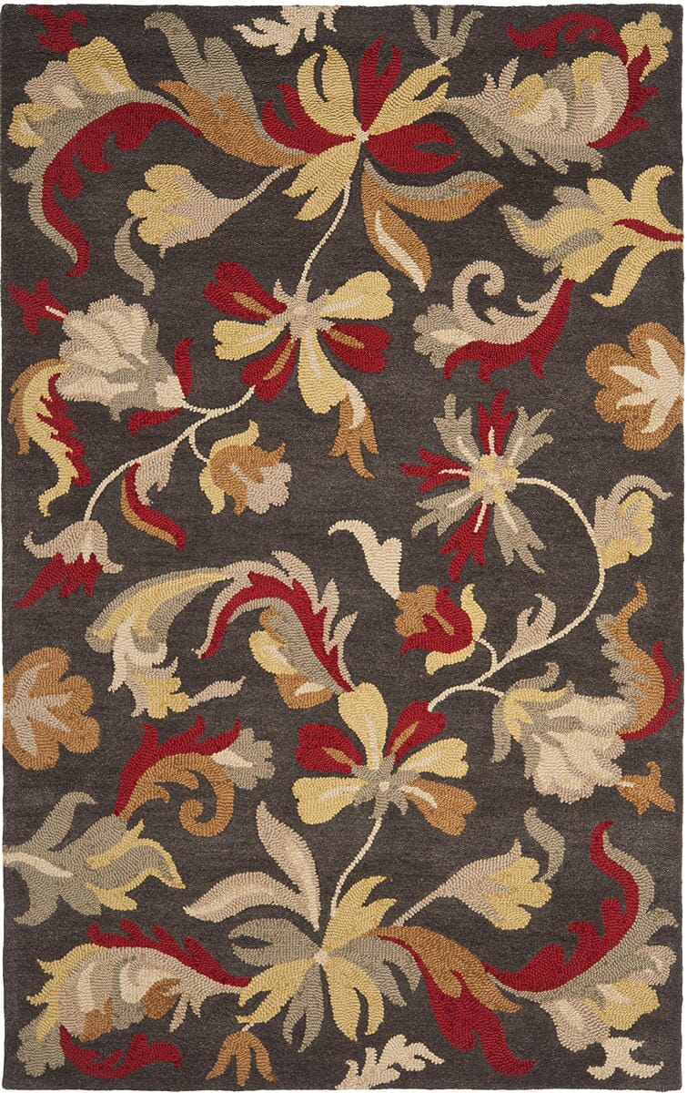 Safavieh Jardin Jar459A Dark Grey / Multi Floral / Country Area Rug