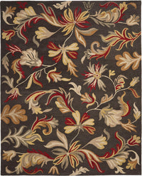 Safavieh Jardin Jar459A Dark Grey / Multi Floral / Country Area Rug