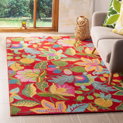 Safavieh Jardin jar951a Red / Multi Floral / Country Area Rug