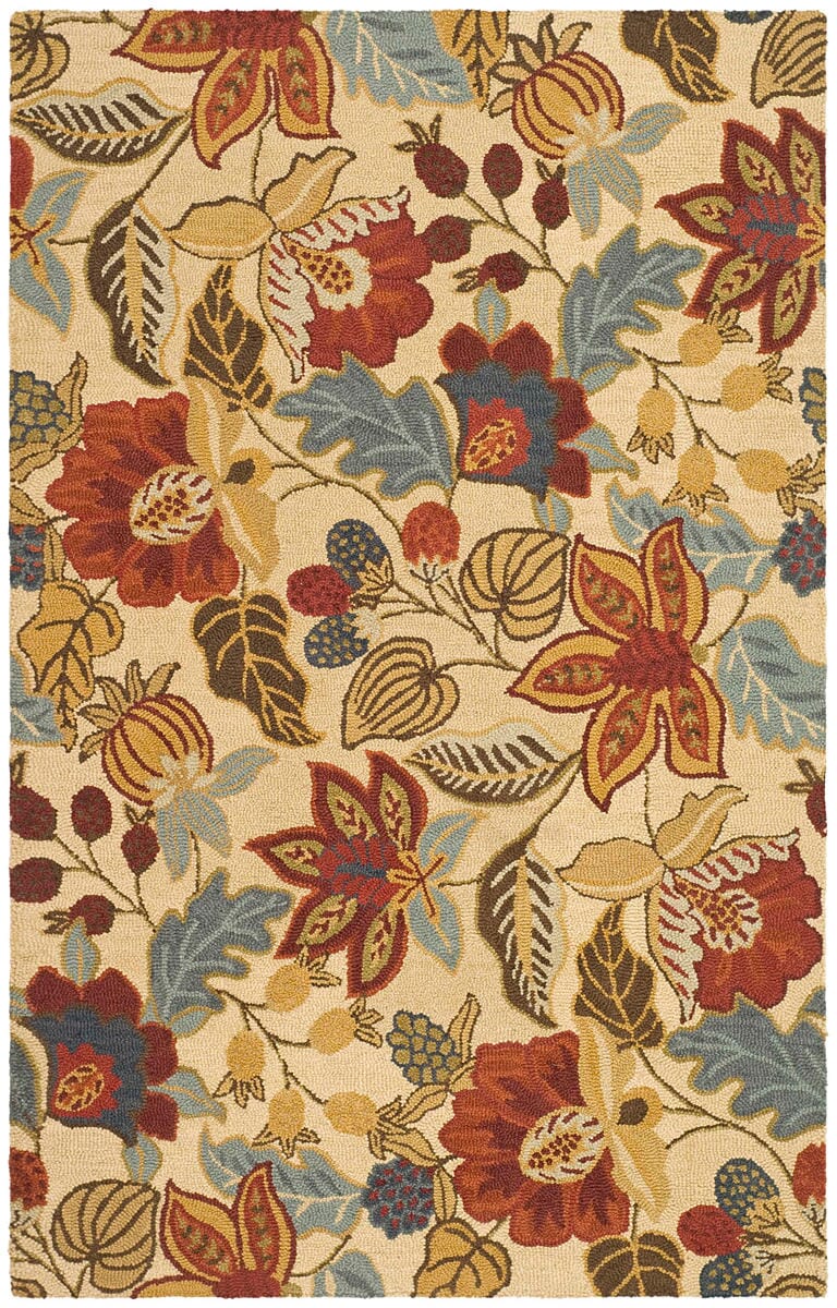 Safavieh Jardin Jar952A Beige / Multi Floral / Country Area Rug