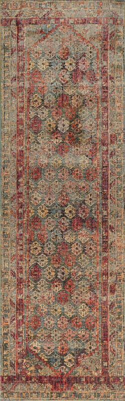 Loloi Javari Jv-03 Slate / Berry Vintage / Distressed Area Rug