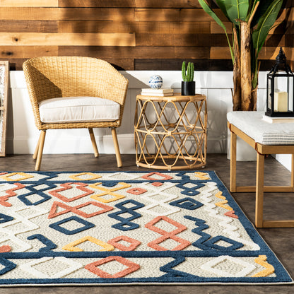 Nuloom Aiko Moroccan Nai2366A Blue Area Rug