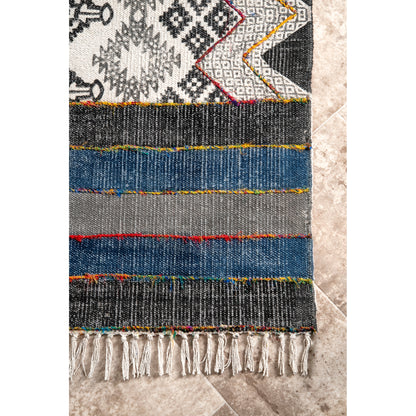 Nuloom Tribal Reita Ntr3055A Gray Area Rug