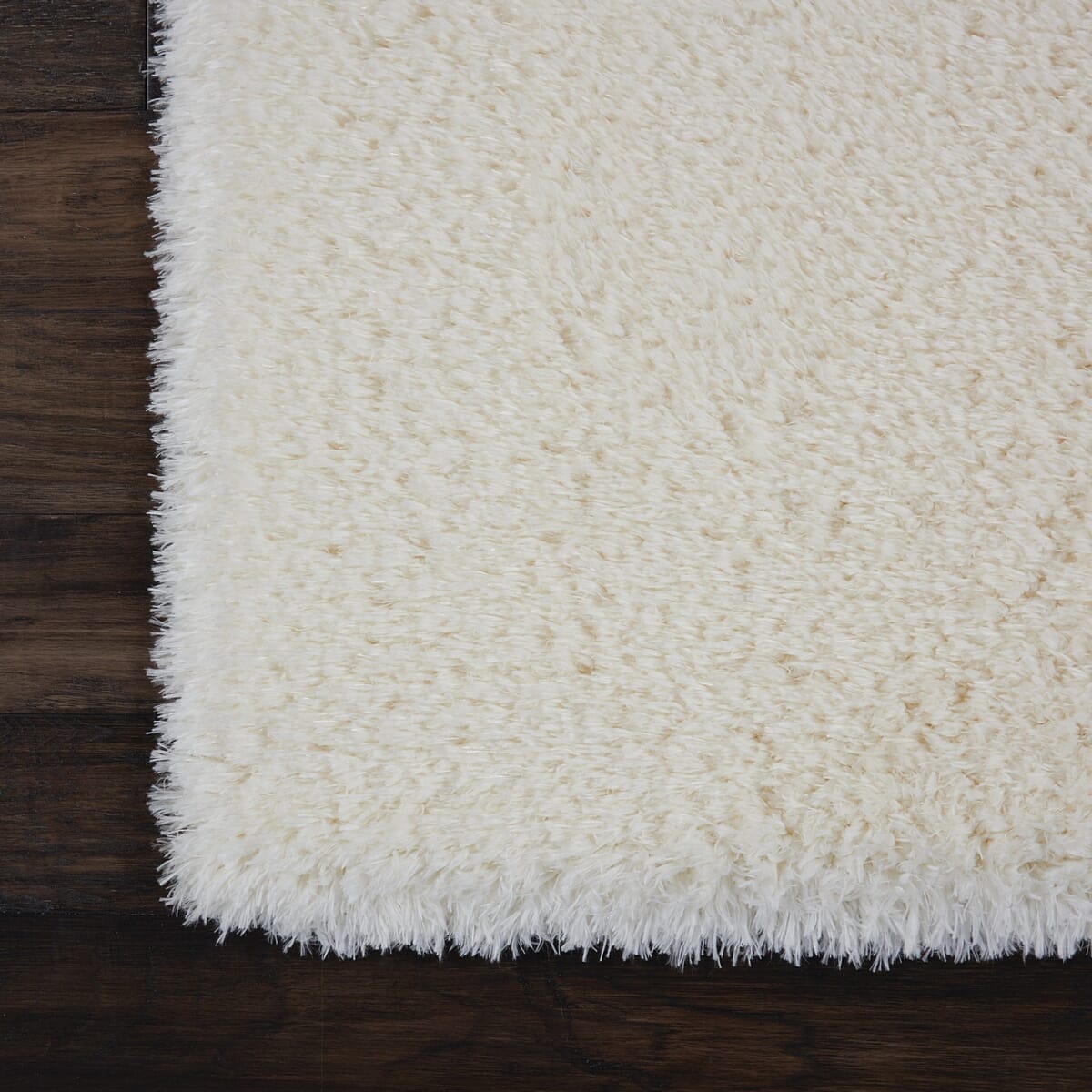 Nourison Luxe Shag Lxs01 White Shag Area Rug