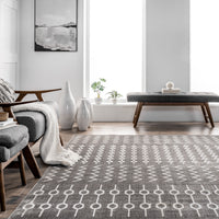 AreaRugs.com Wavaj Nwa1273B Gray Area Rug