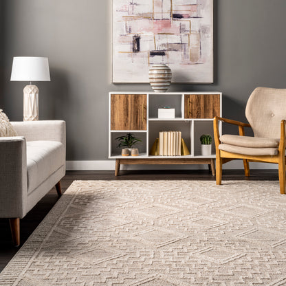 Nuloom Cameron Moroccan Nca1317A Beige Area Rug